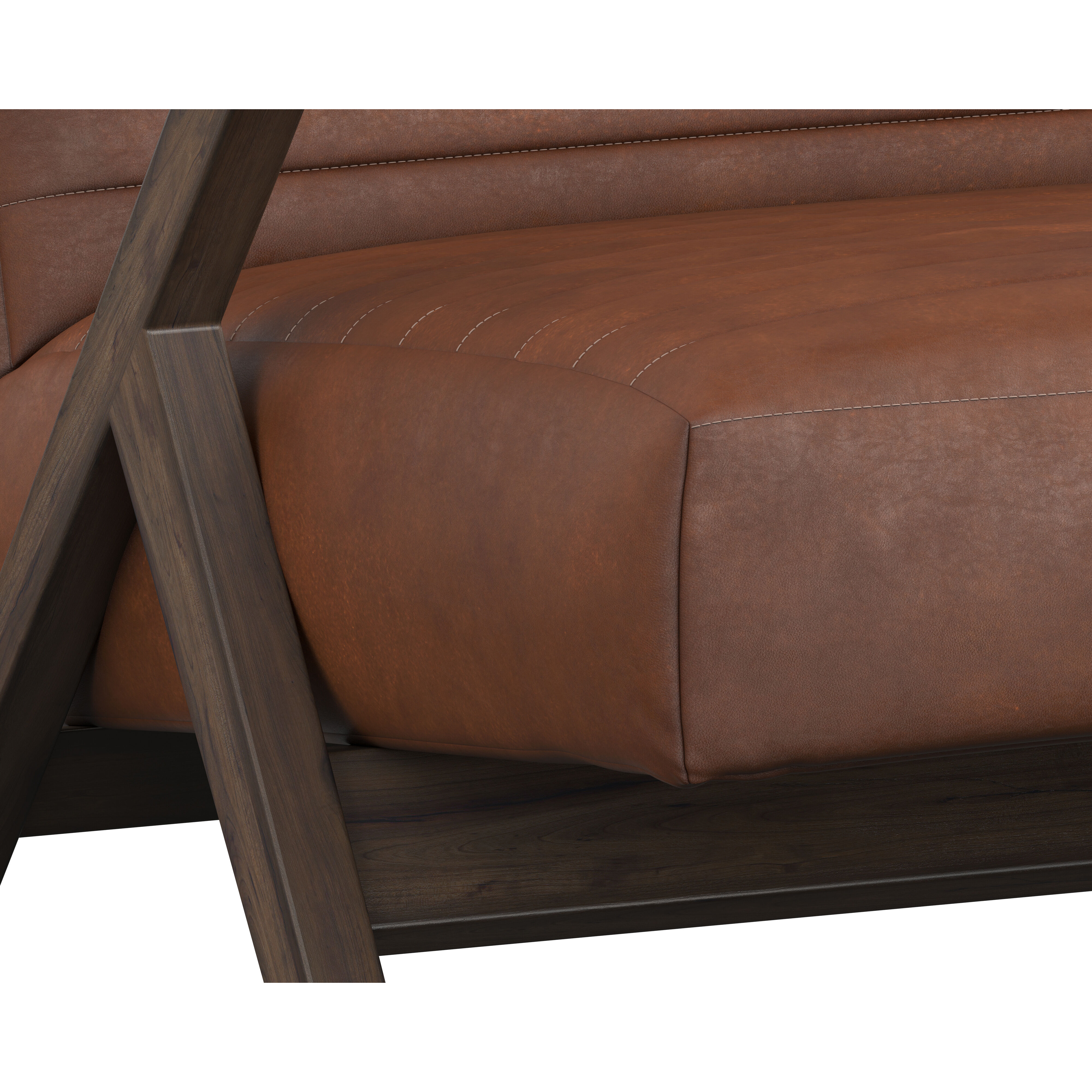 Peyton Bravo Cognac Lounge Chair